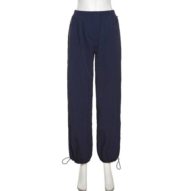 MB FASHION High-Waisted Drawstring Relaxed Fit Pants