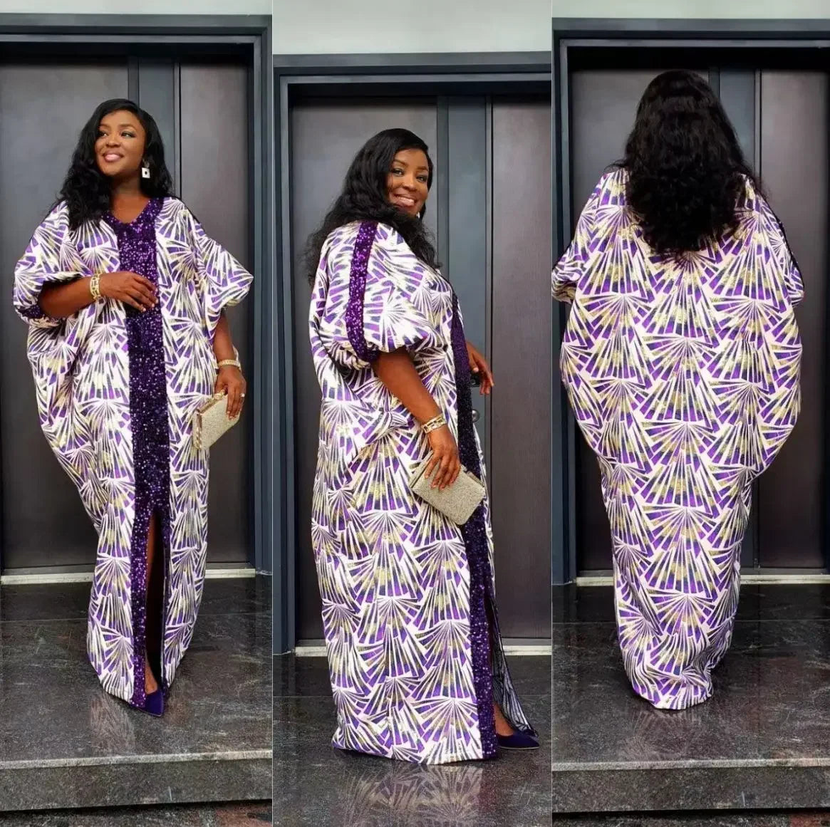 2024 Africa Clothing Abayas for Women Dubai Luxury Spring African Muslim Fashion Dress Caftan Evening Party Dresses Boubou Robe