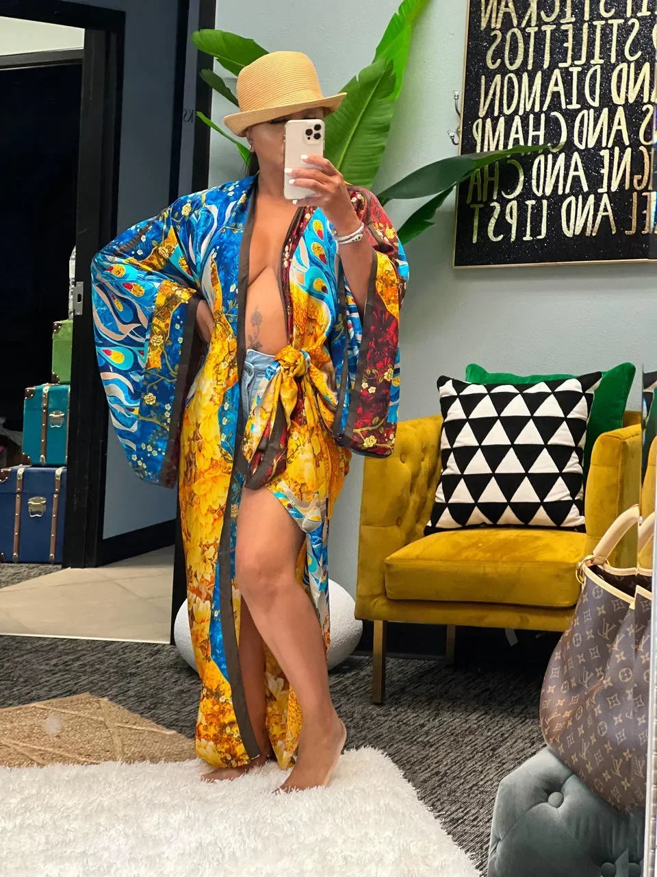 Fashion Japanese Kimono Traditional Women Long Cardigan Blouse Shirt Kimono Female Dress African Dresses for Women