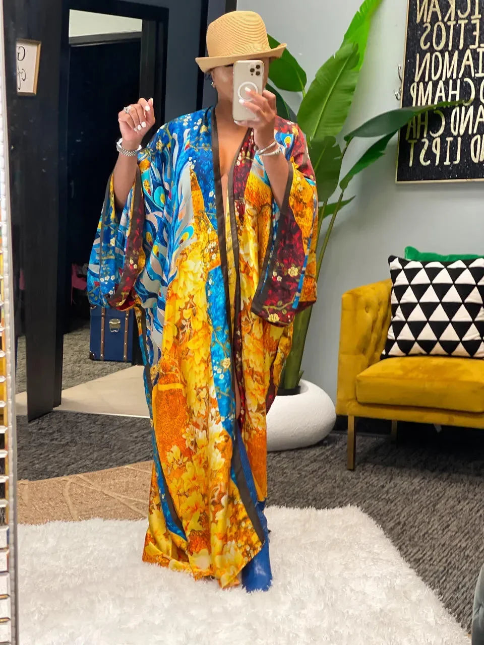 Fashion Japanese Kimono Traditional Women Long Cardigan Blouse Shirt Kimono Female Dress African Dresses for Women