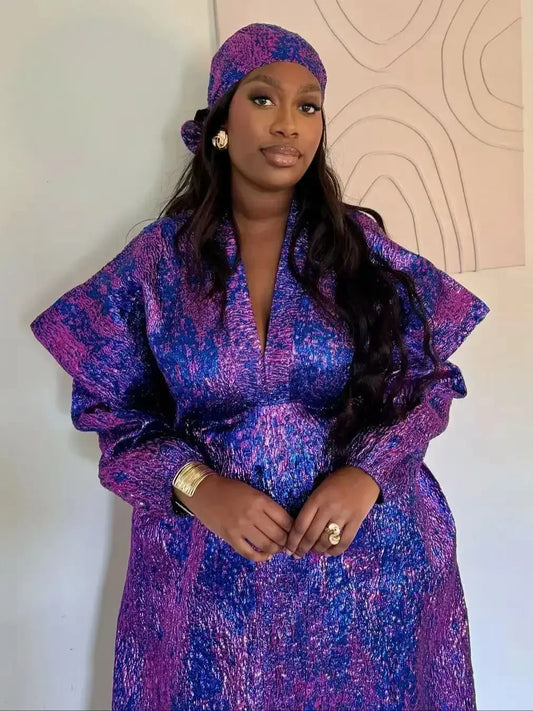 African Dresses for Women 2025  Traditional Africa Clothing Dashiki Ankara Outfit Gown Abayas Robe Muslim Kaftan Maxi Long Dress