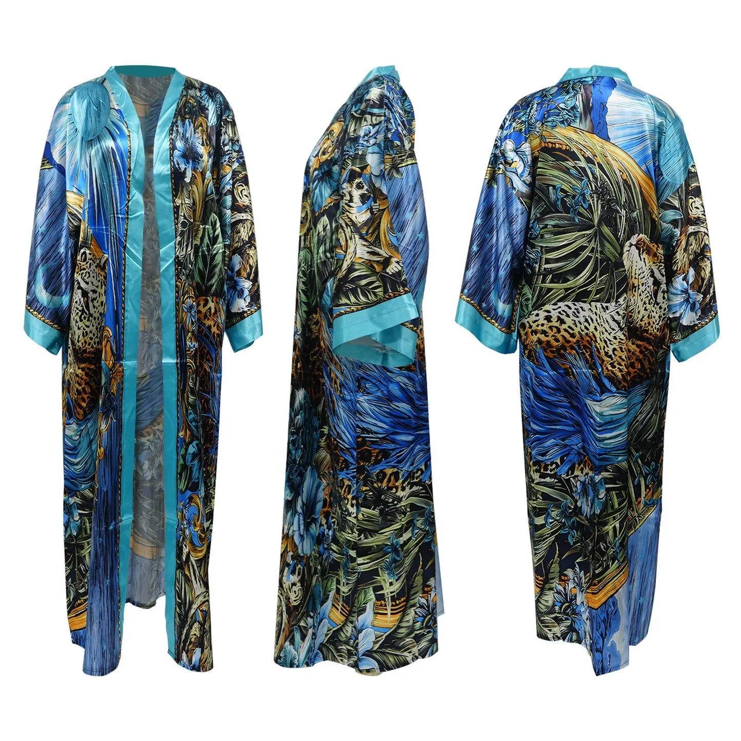 Fashion Japanese Kimono Traditional Women Long Cardigan Blouse Shirt Kimono Female Dress African Dresses for Women
