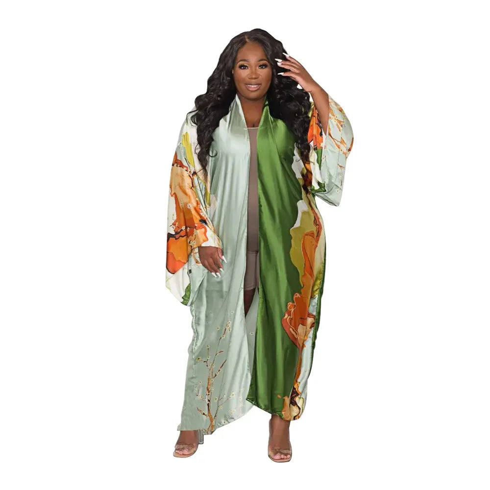 Fashion Japanese Kimono Traditional Women Long Cardigan Blouse Shirt Kimono Female Dress African Dresses for Women