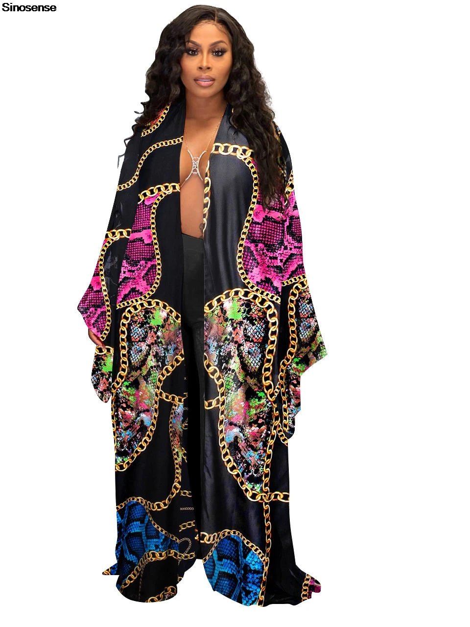 Women's Satin Open Front Cardigan Kimono Duster Sexy Beach Cover-Up Loose Long Flowy Maxi Kimonos Floral Print Summer Cardigan