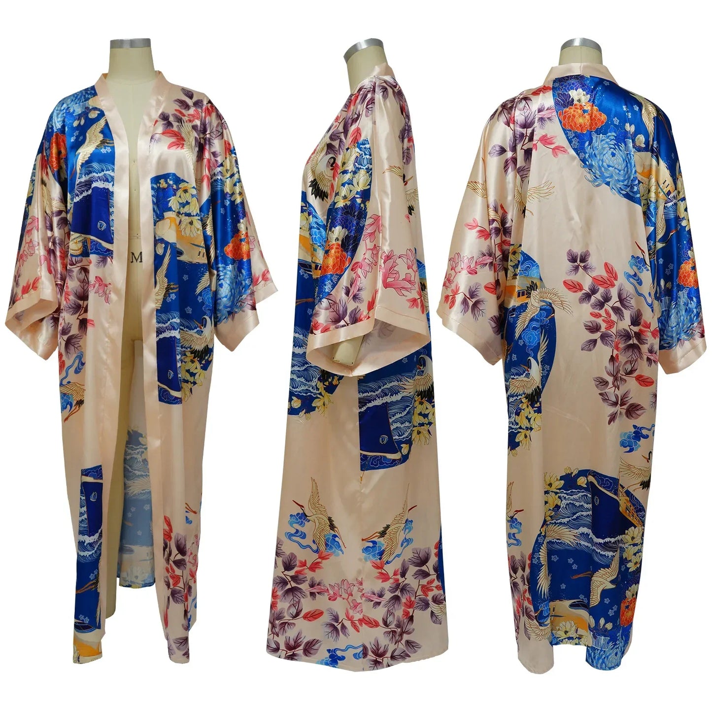 Fashion Japanese Kimono Traditional Women Long Cardigan Blouse Shirt Kimono Female Dress African Dresses for Women