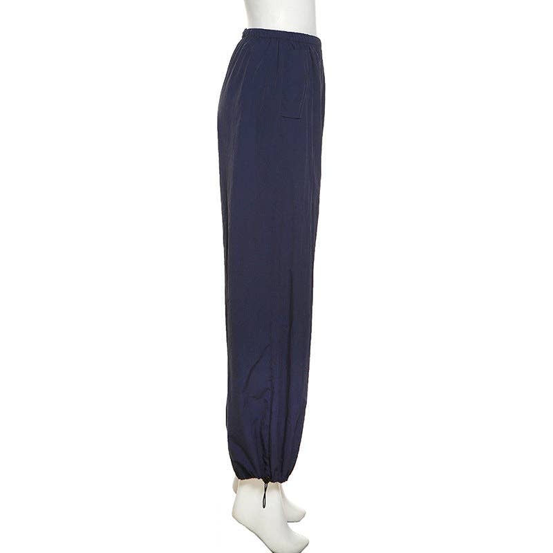 MB FASHION High-Waisted Drawstring Relaxed Fit Pants