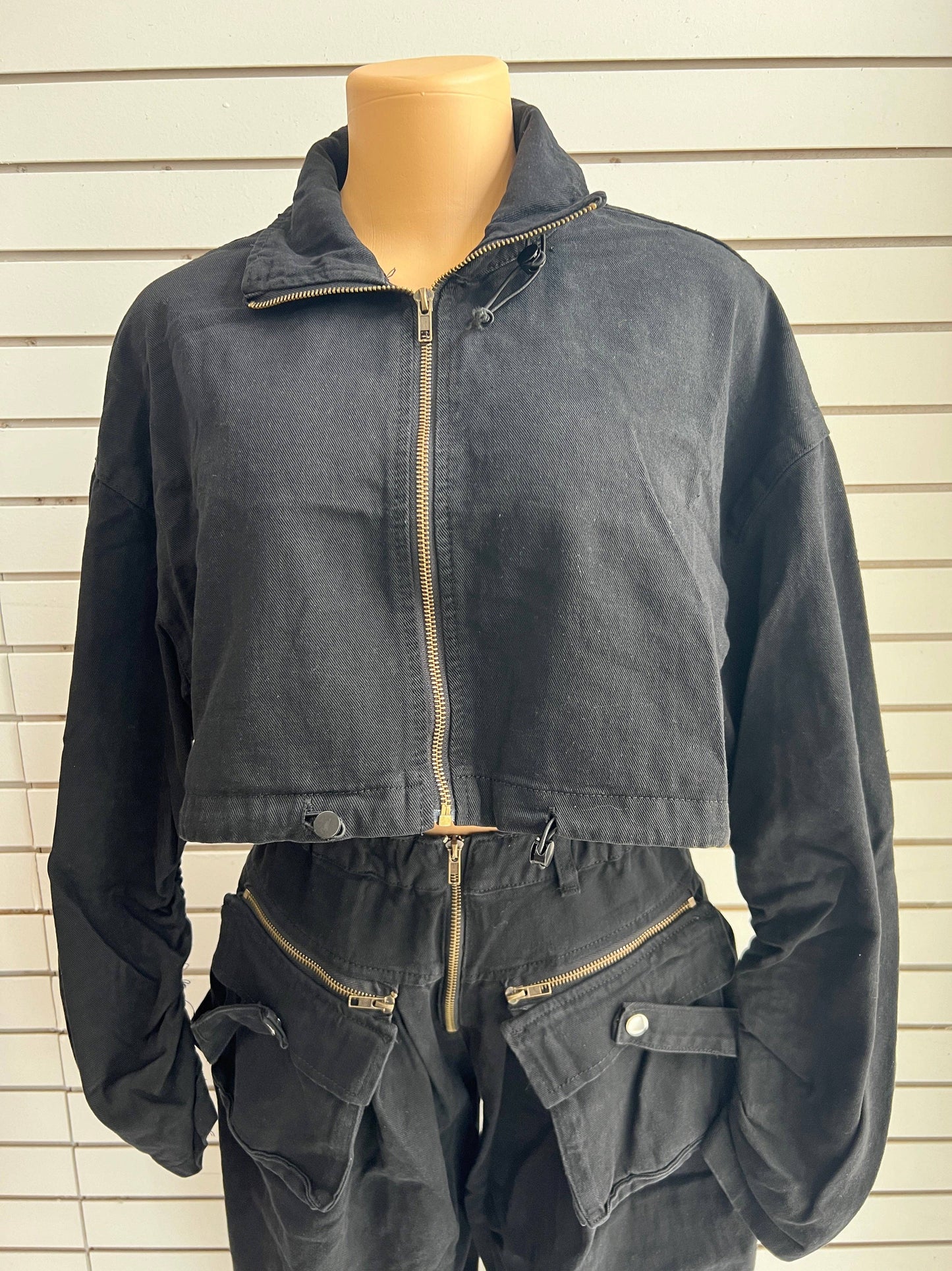 MB FASHION DENIM TWO PIECE SET STREETWEAR 2 PCS SET