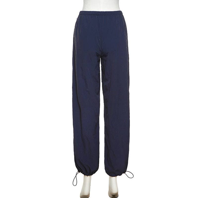 MB FASHION High-Waisted Drawstring Relaxed Fit Pants